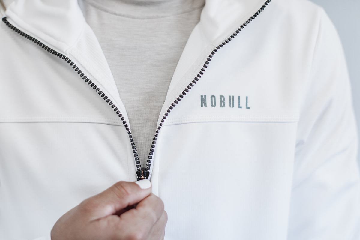 Nobull Softshell Women's Jackets White | Australia (QF3750)